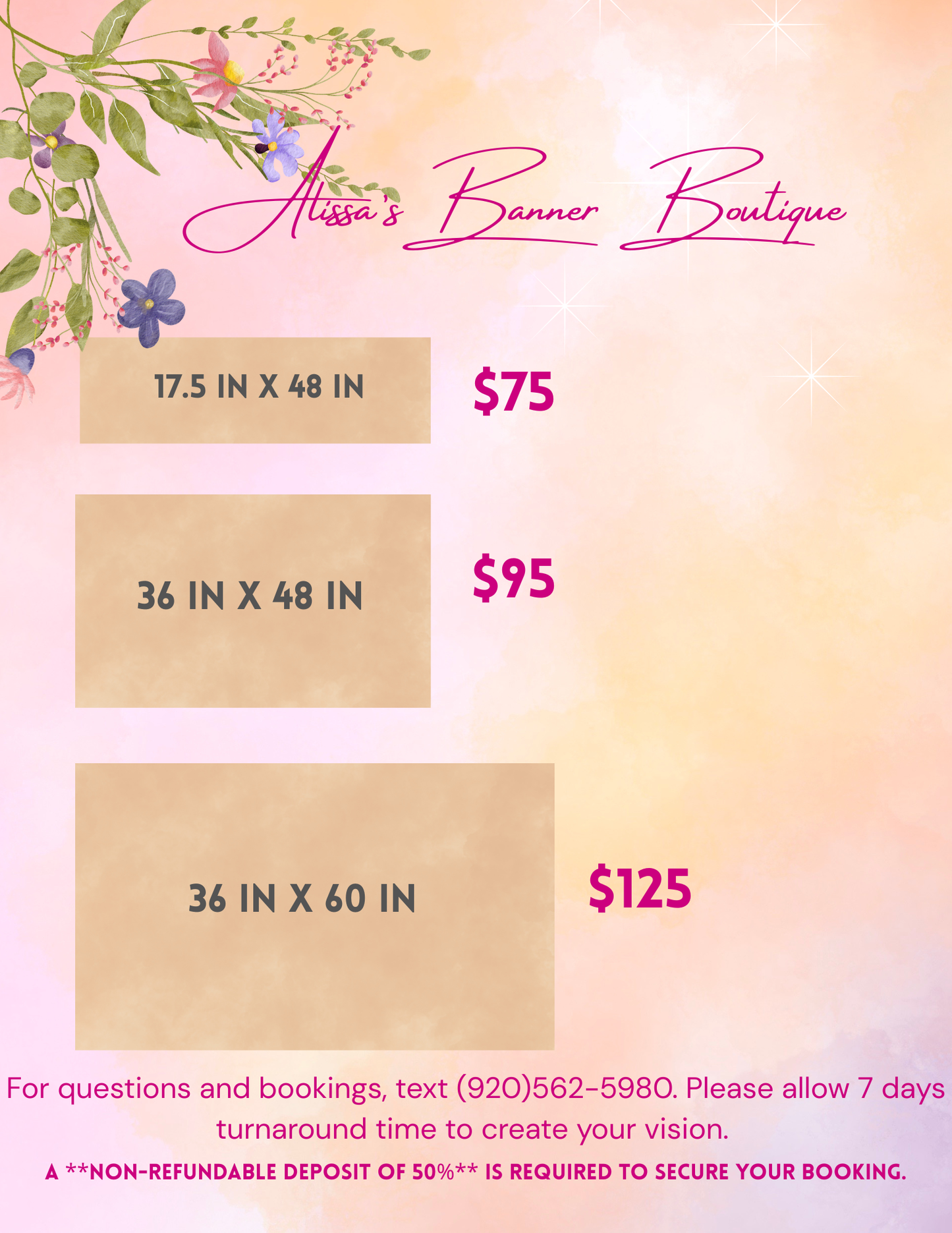 Custom Painted Banner