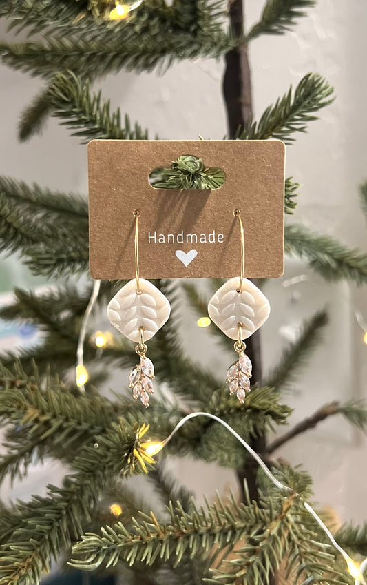 Elegant Floral Dangles (On a hoop)